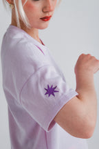 Star t-shirt - Lila