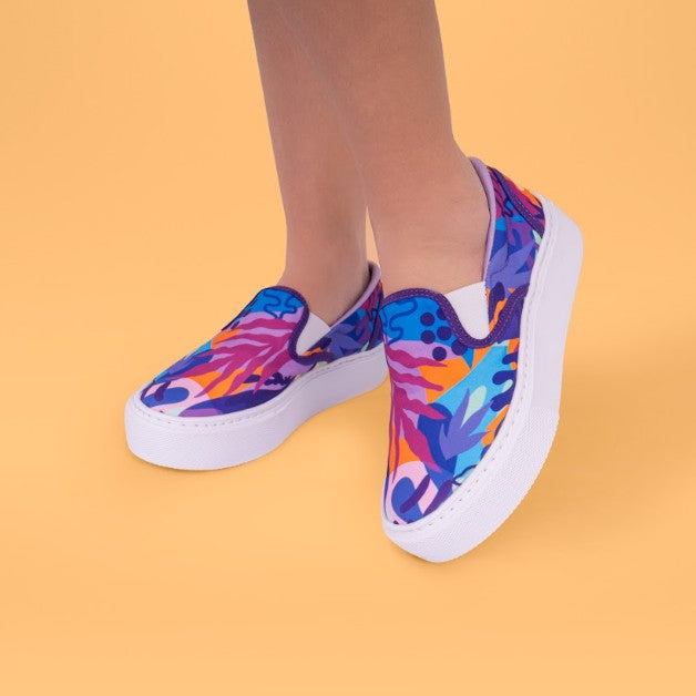 Tenis Slip On Morado Cartagena
