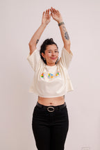 Camiseta CropTop - Estampillas x 3