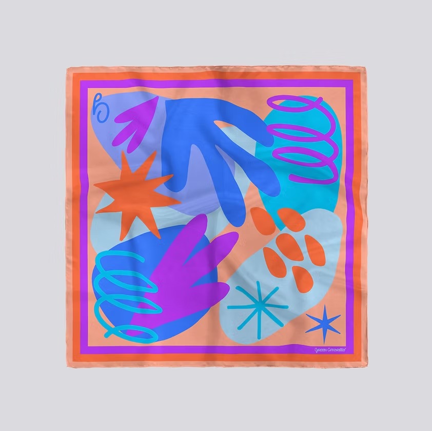 Pañoleta Grande - Naranja Solar