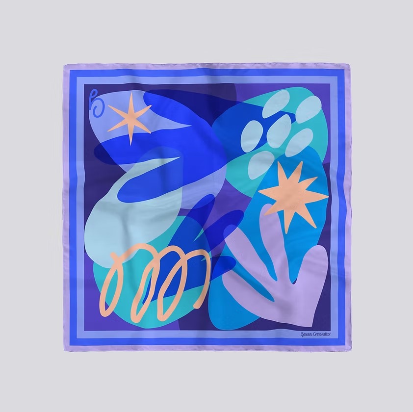 Pañoleta Mediana - Morado Alba